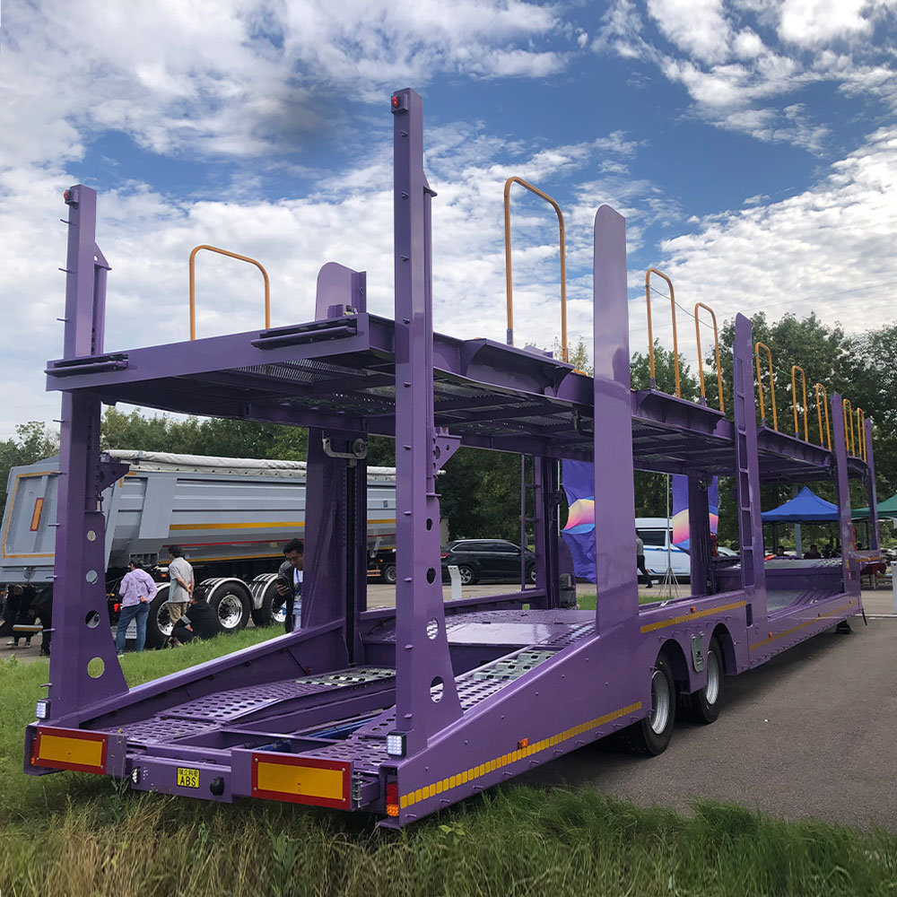 8-POSITION SCREW CAR CARRIER SEMI-TRAILER AIR SUSPENSION